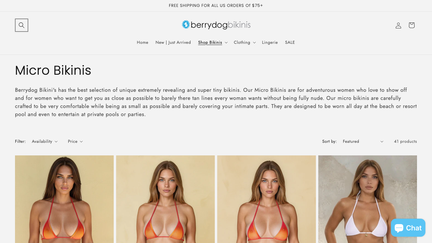 ベリードッグ・ビキニ Microbikini