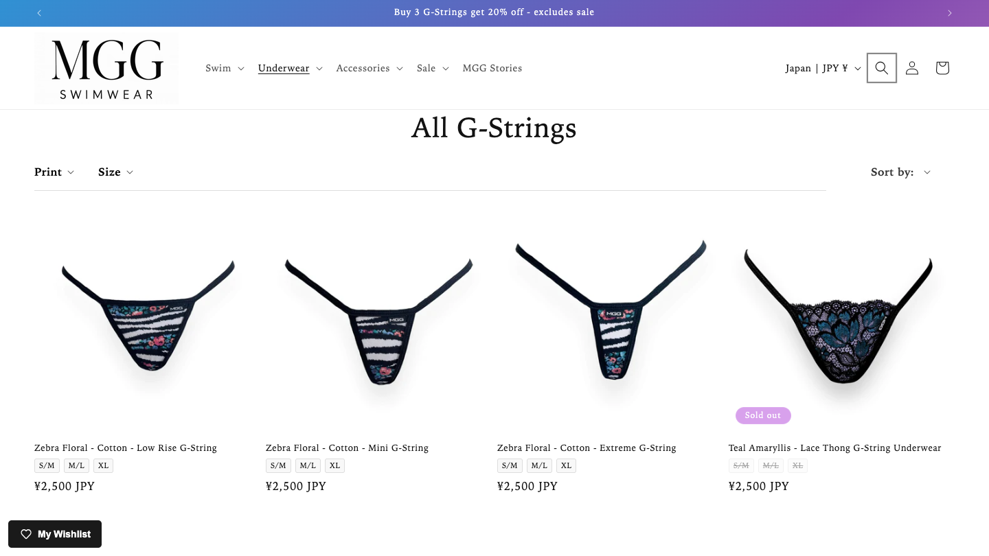 マイクロジジ Underwear