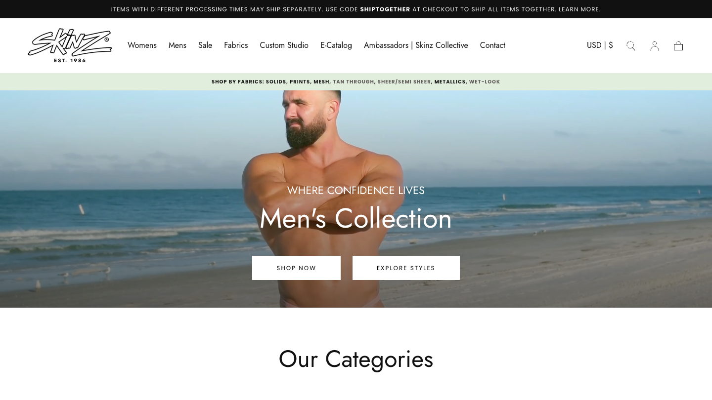 スキンズウェア Mens