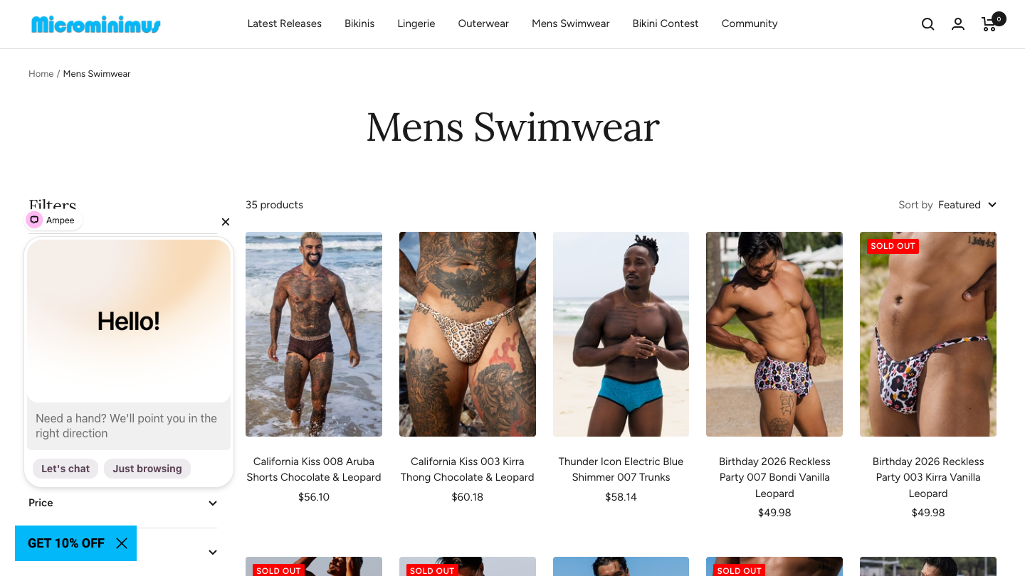 マイクロミニマス Mens Swimwear